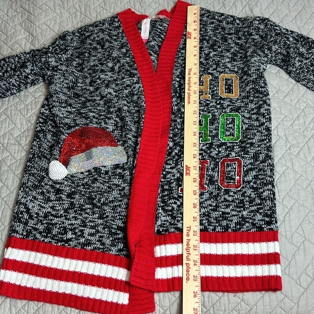 No Boundries Christmas Sweater with Bling! Sz 3-5 - Picture 9 of 9